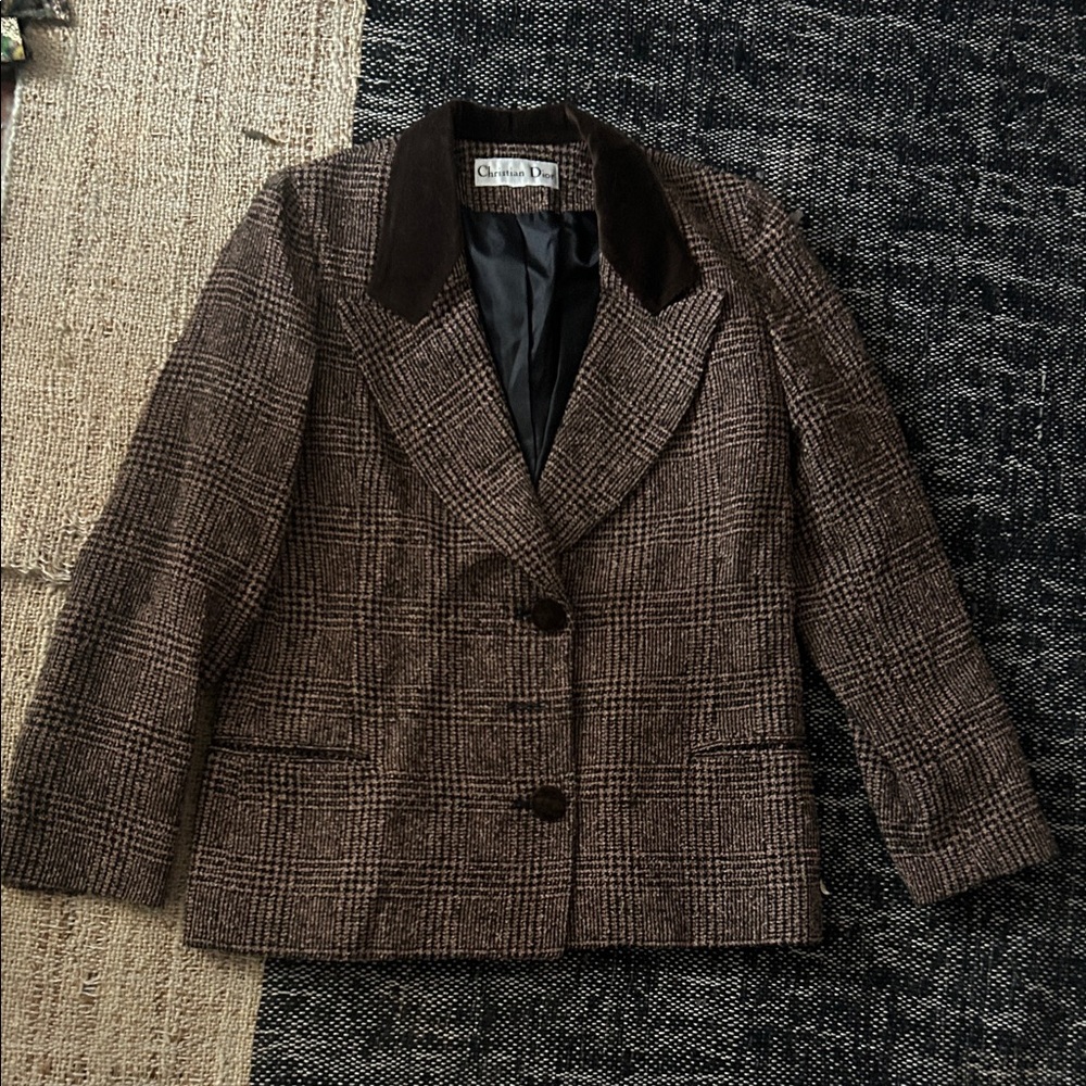 Vintage Plaid Blazer